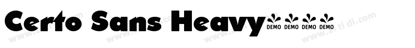 Certo Sans Heavy字体转换